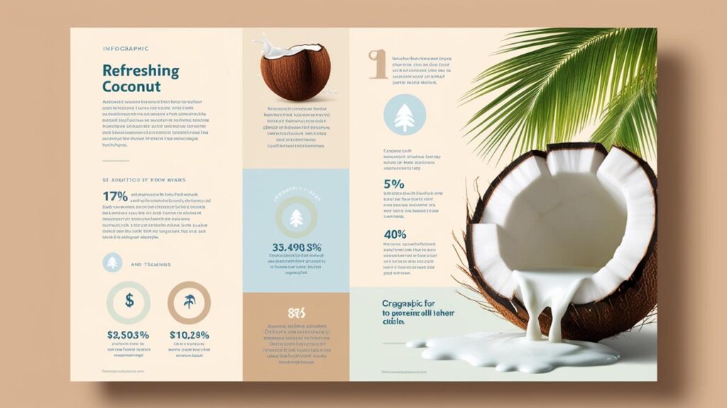 Coconut Milk Benefits and Side Effects in Bengali Info graph 